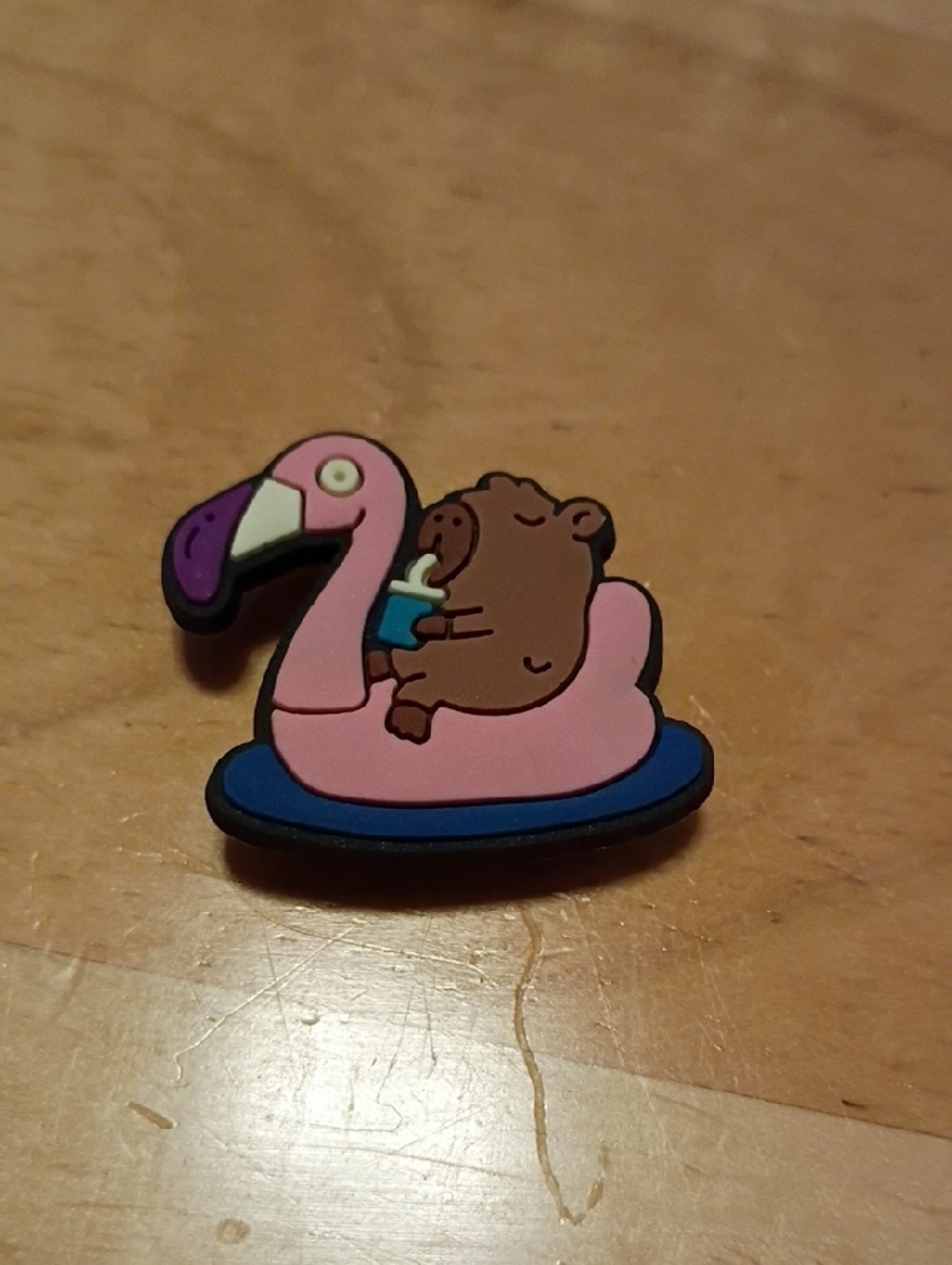 10 for $10 Jibbitz Croc Charms - Capybara On Flamingo Floaty 2 - New Shoe Charms